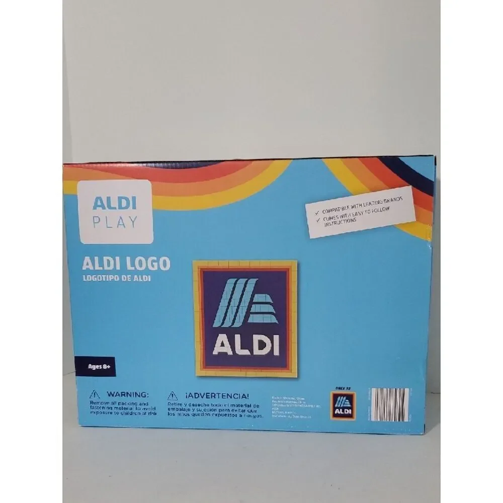 ALDI Play Aldi Grocery Store Logo Bricks Building Set NIB